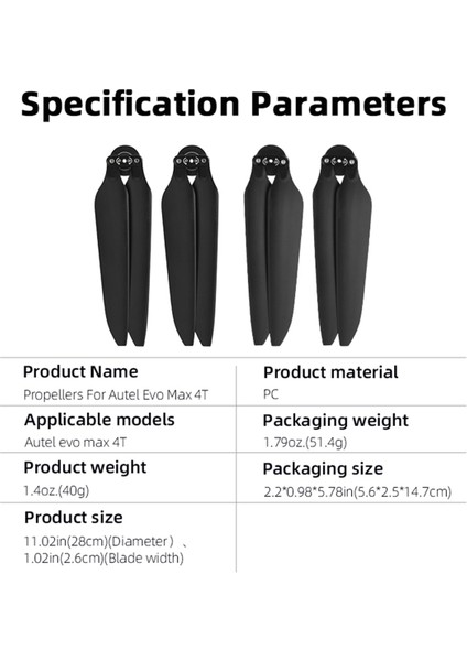 Hızlı Bırakma Pervaneler Katlama Bıçak Bıçak Yedek Parçaları Otomatik Evo Max 4t Drone Pervane Onarım Yedek Değiştirme (Yurt Dışından) fırsatları