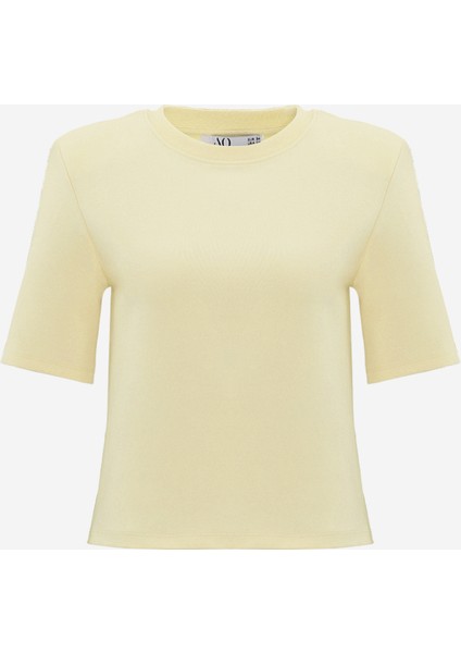 Premium Pamuklu Kısa Kol Vatkalı Kadın Tişört