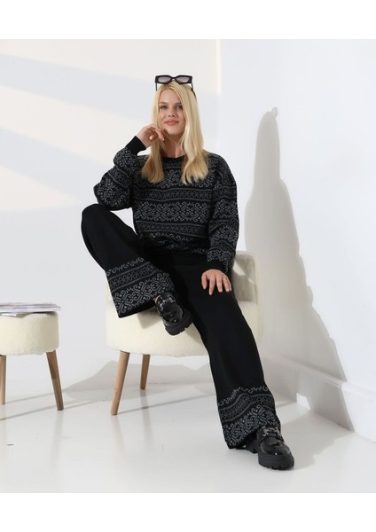 Iskandinav Desenli Konfor Triko Takım fırsatları