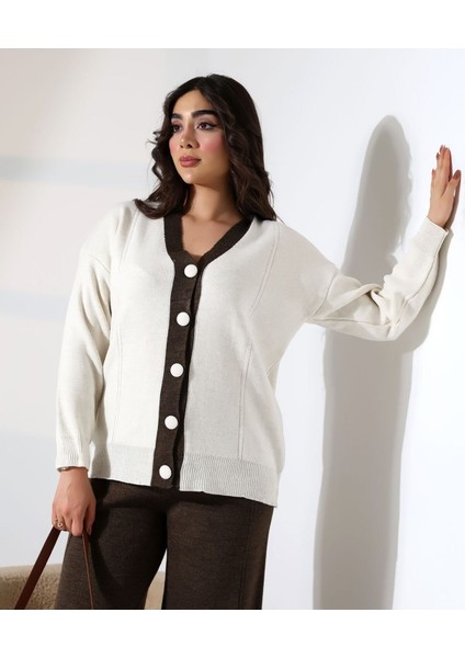 Düğme Detaylı Modern Ikili Ton Takım modelleri