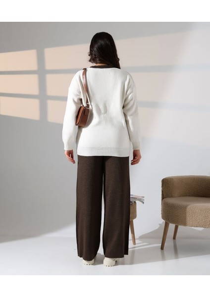 Düğme Detaylı Modern Ikili Ton Takım indirimleri