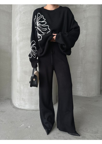 Çiçek Desenli Kadın Ikili Takım modelleri