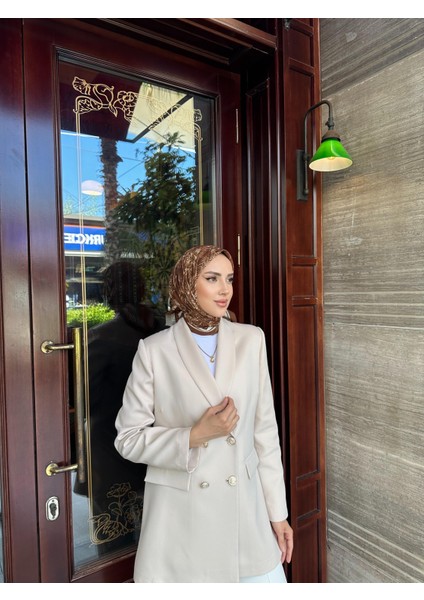 Palmiye Desenli Eşarp