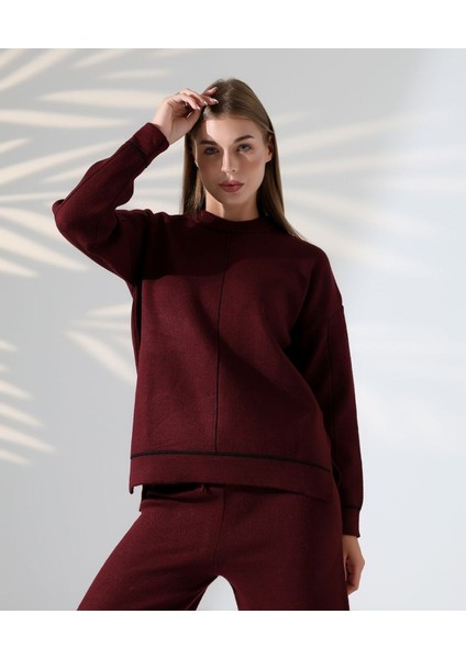 Kontrast Dikişli Kadın Triko Takım fiyatları