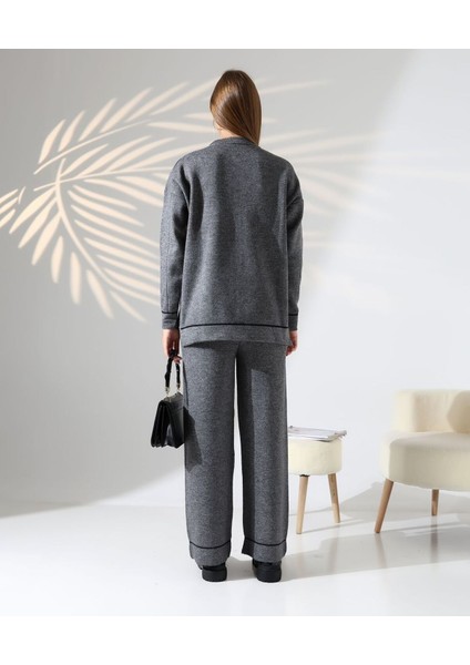 Kontrast Dikişli Kadın Triko Takım indirimleri