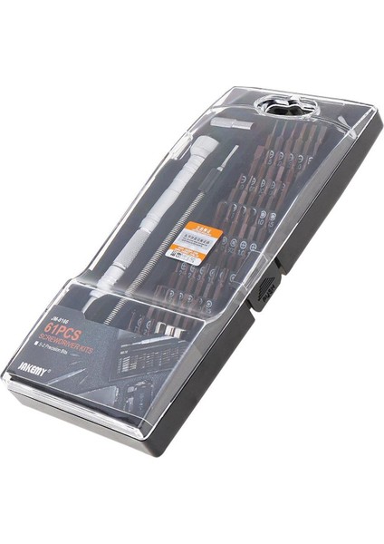 JM-8166 Bit Set 61 Parça Taşınabilir Mıknatıslı Hassas Tornavida Seti