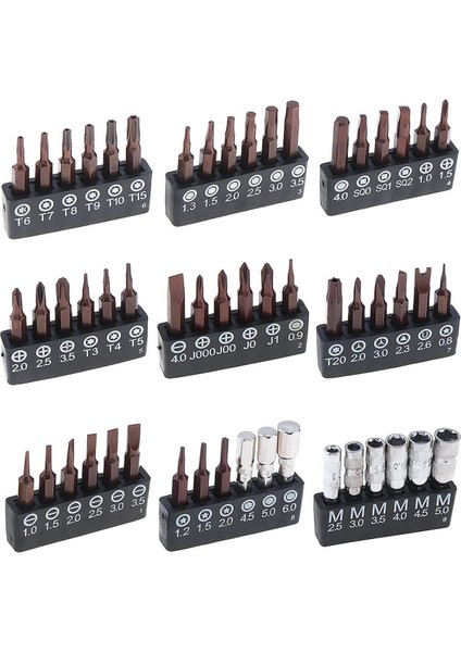 JM-8166 Bit Set 61 Parça Taşınabilir Mıknatıslı Hassas Tornavida Seti indirimleri