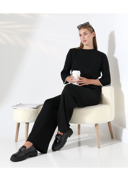 Inci Volanlı Kol Detaylı Triko Takım fırsatları