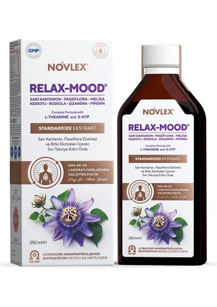 Relax-Mood Sarı Kantaron, Passiflora Ekstresi ve Bitki Ekstreleri 250 ml fiyatları