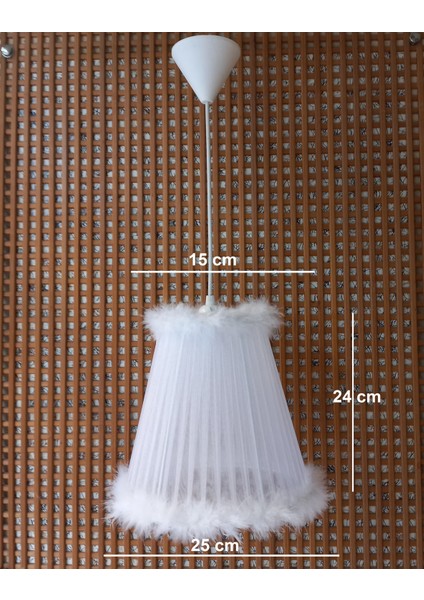 Beyaz Organze Avize M-71 Yatak Odası Çocuk Odası Genç ve Bebek Odası Avize Aydınlatma Sarkıt fiyatları