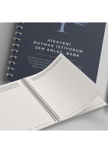 Babalar İçin Hediye Etkileşimli Anı Defteri Duygusal Miras Kitabı Hikayeni Duymak İstiyorum Sen Anlat Baba Özgün Türkçe İçerik Hediye Aile Baba modelleri