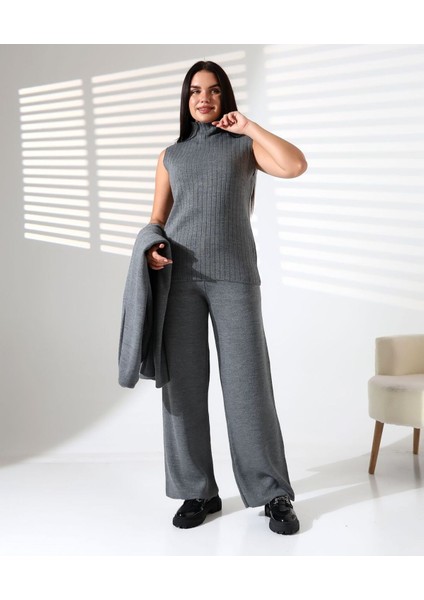 Balıkçı Yaka Asil Üçlü Triko Takım fiyatları