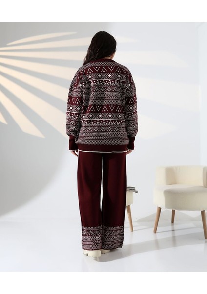 Jakarlı Oversize Alt-Üst Triko Takım indirimleri