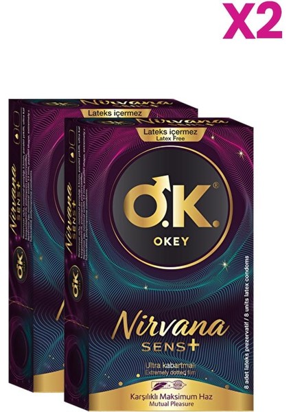 Nirvana Sens Prezervatif 8'li X2 Adet