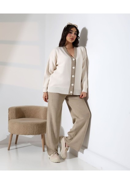 Düğme Detaylı Modern Ikili Ton Takım fiyatları