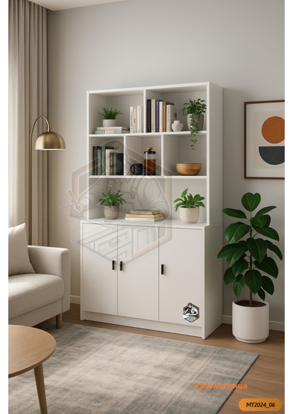 Tamamı Mdf 3 Kapaklı Açık Raflı Kiler Dolabı fiyatları