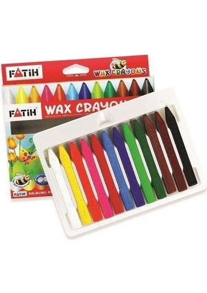 12 Renk Balmumu Boya Jumbo Crayon 9,5 cm Üçgen Şekil Çocuklar İçin