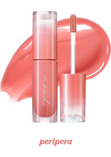 Kalıcı, Pigmentli, Parlak Bitişli Tint PERIPERA Ink Mood Glowy Tint (02 Coral Influencer)