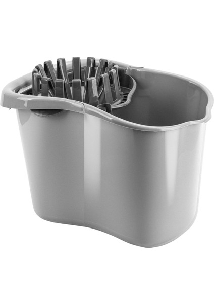 Sıkmalı Temizlik Kovası 15 litre, Standart Sıkmalı Yer Zemin Temizlik Mop Kovası F065 Gri fiyatları