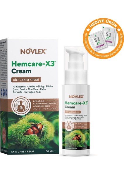 Hemcare -X3 - Cilt Bakım Kremi 50ML