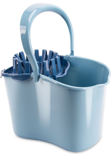 Sıkmalı Temizlik Kovası 15 litre, Standart Sıkmalı Yer Zemin Temizlik Mop Kovası F065 Mavi modelleri