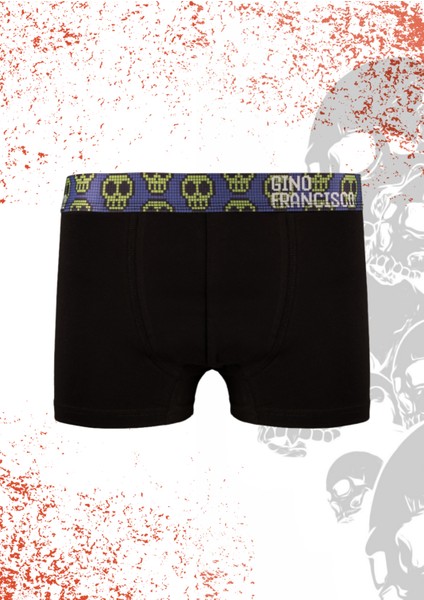 Skull Premium Kutulu 3'lü Erkek Boxer modelleri