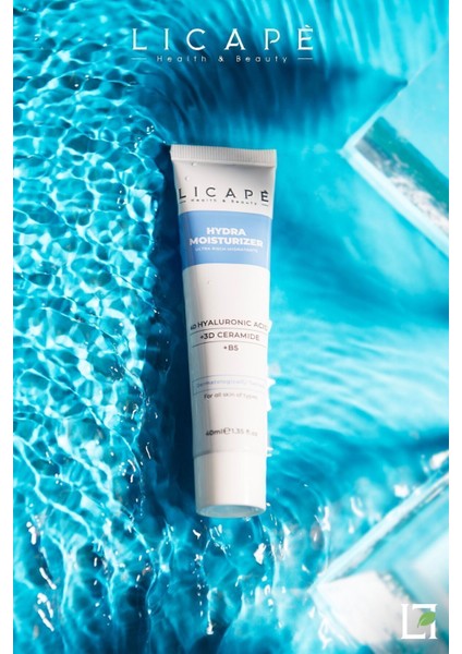 Nemlendirici Yüz Kremi 40 ml – 4D Hyaluronik Asit ve 3D Seramid ile Yoğun Nemlendirme, Aydınlatıcı Etki, Tüm Cilt Tiplerine Uygun