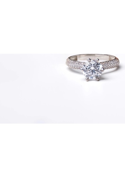 14 Ayar Gül Model Tektaş Yüzük modelleri