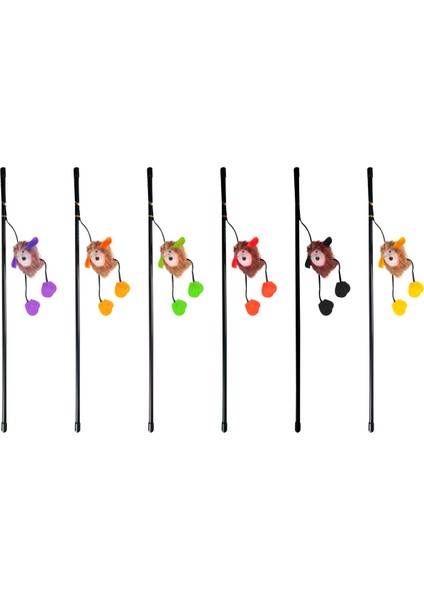 Karlıe Kedi Oltası Sesli Kirpi 50CM Karışık Renkli