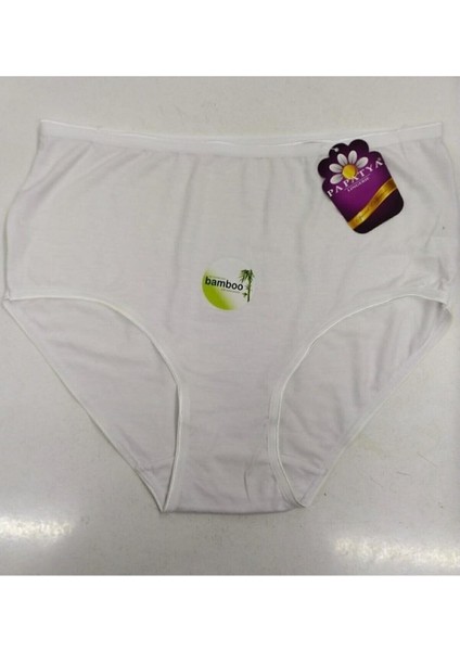 Kadın Yüksek Bel Bambu 4'lü 4 Adet %100 Pamuklu Modal Külot Extra Rahat Alt Çamaşır