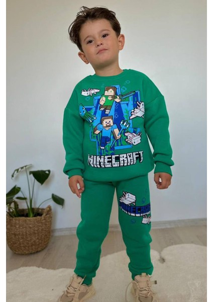 Mine Craft Baskılı Alt Üst Erkek Çocuk 2li Takım fiyatları