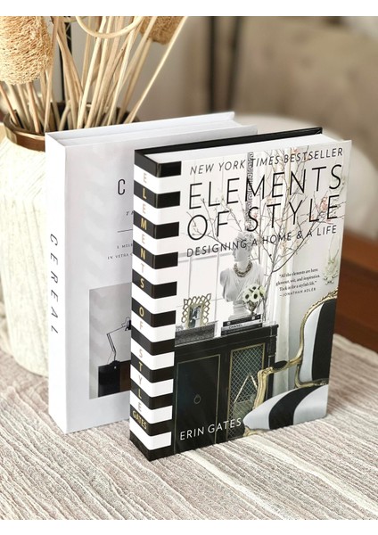 Dekoratif Kitap Kutu 2'li Set (El/ce) fiyatları