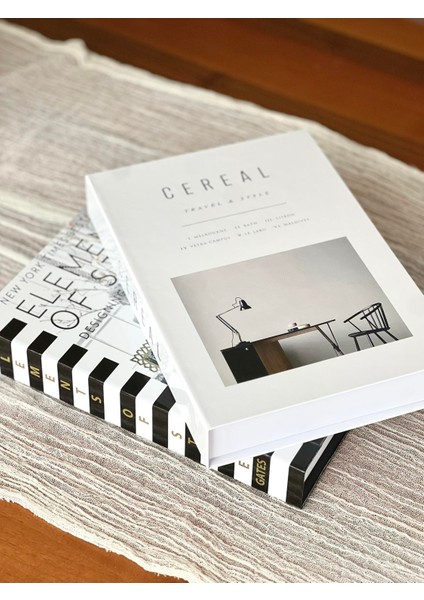 Dekoratif Kitap Kutu 2'li Set (El/ce) modelleri