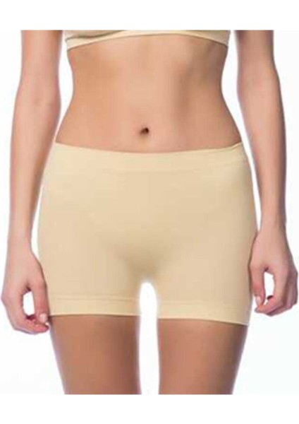 2007 Kadın Siyah Taktel Dikişsiz Boxer Şort Yüksek Bel Külot (3 Adet) modelleri