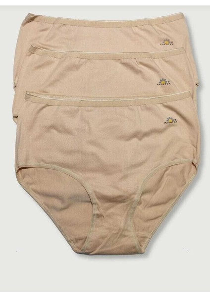 3'lü Paket Kadın Külot Ten