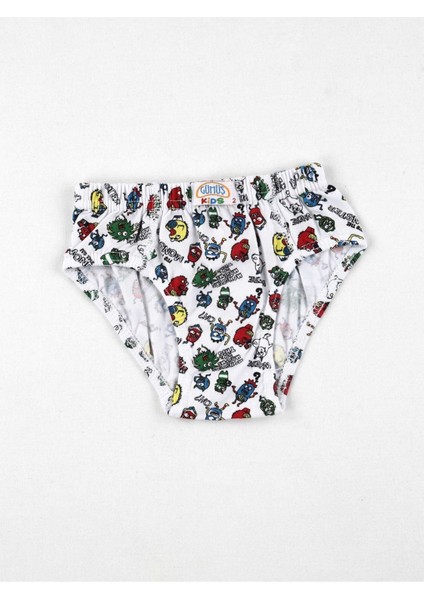 Renkli Desenli Erkek Çocuk 6 Lı Slip Külot fırsatları