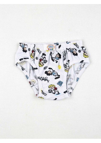 Renkli Desenli Erkek Çocuk 6 Lı Slip Külot indirimleri