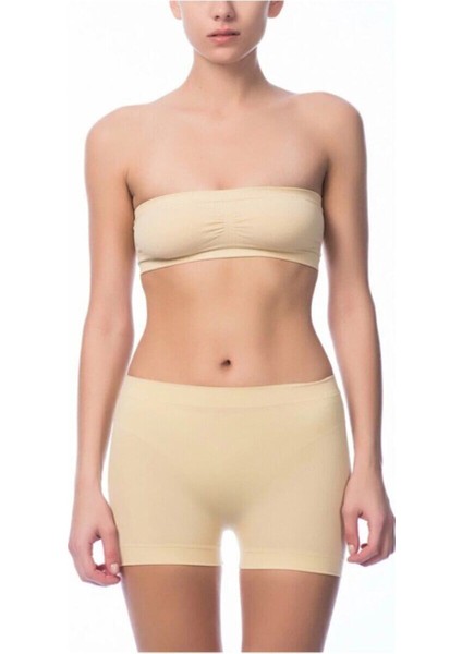 2'li Ten Taktel Dikişsiz Toparlayıcı ve Şekillendirici Şort Külot