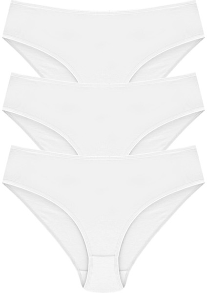 Papatya %100 Pamuk Yüksek Bel Külot 3'lü Paket