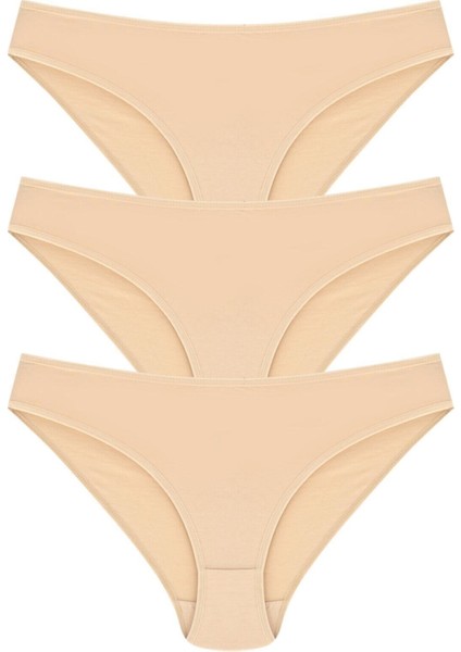 %100 Pamuk Bikini Model Külot 3'lü Paket