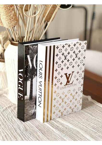 Dekoratif Kitap Kutu 2'li Set (Xl/v)