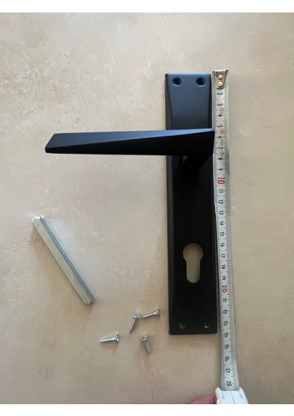 Çelikel Yale Prizma Anka Mat Siyah Çelik Kapı Kolu Takım (Sağ-Sol) fiyatları