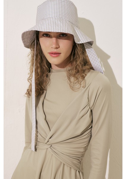 Bağlamalı Bucket Şapka Pötikare