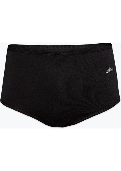 Kadın 6 Lı Paket Siyah Modal Yüksek Bel Slip Külot 6GG1851 modelleri