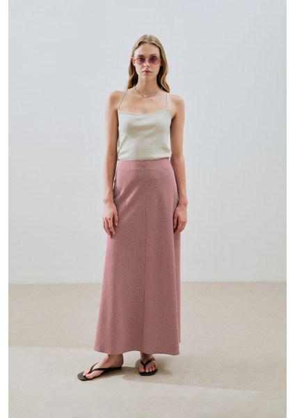 Pötikareli Etek Kırmızı modelleri