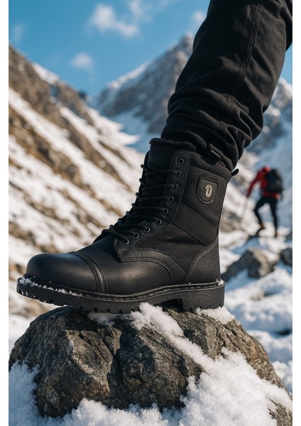 Içi Kürklü Termo Kaymaz Taban Siyah Erkek Postal Bot modelleri