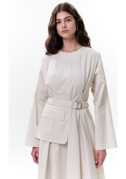 Cepli Kemer Detaylı Elbise Taş indirimleri