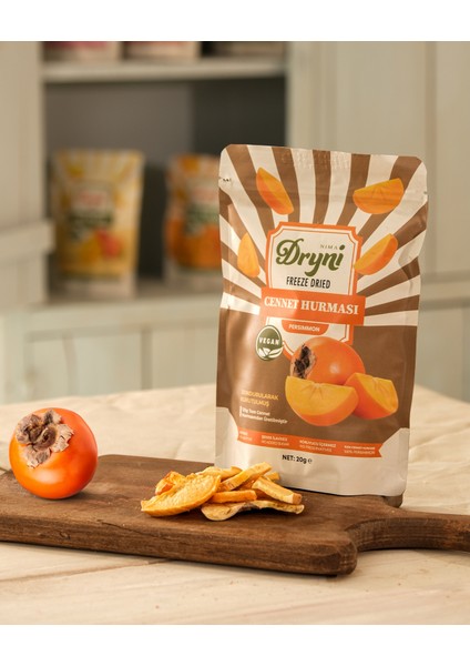 Freeze Dried Dryni Dondurularak Kurutulmuş Cennet Hurması 20 G