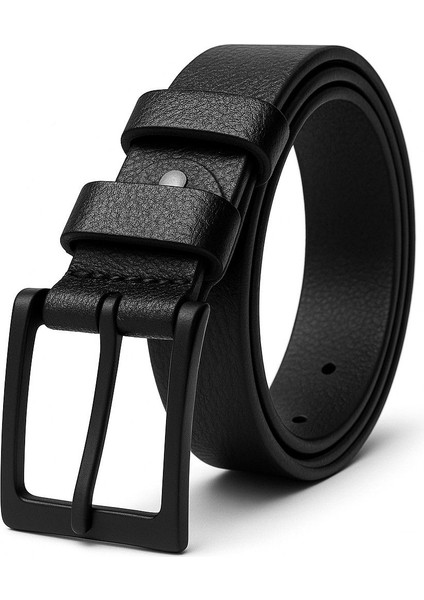 2 Adet 100 % Hakiki Deri Siyah Erkek Kumaş Kemer 3.4 cm fiyatları