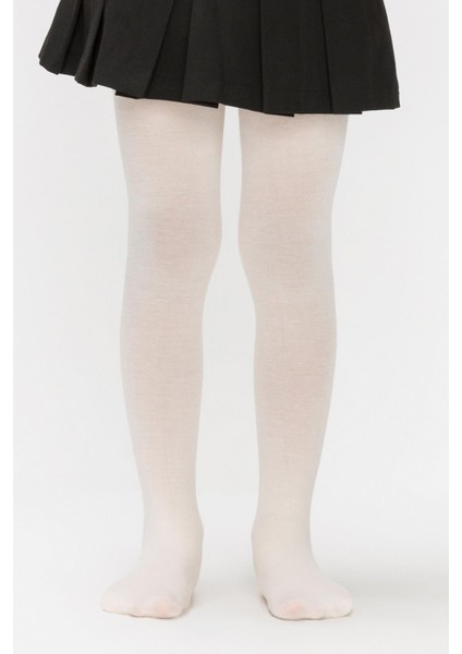 Kız Çocuk Vanilya Micro 40 Külotlu Çorap